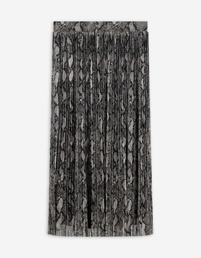 Szoknya - Ráncok - vilagos szurke