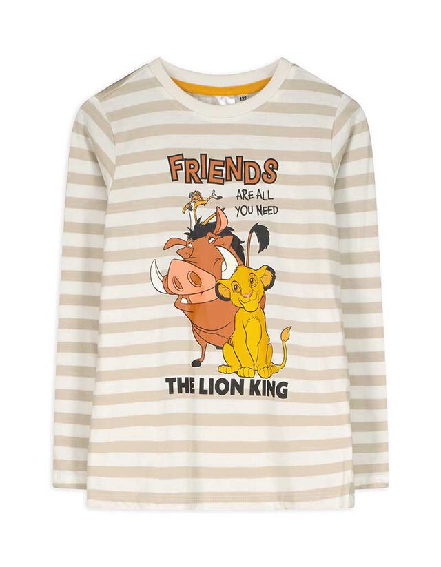 Hosszú ujjú felső - Oroszlánkirály - feher