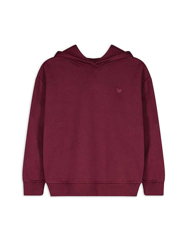 Kapucnis felső - Egyszínű - sotetlila