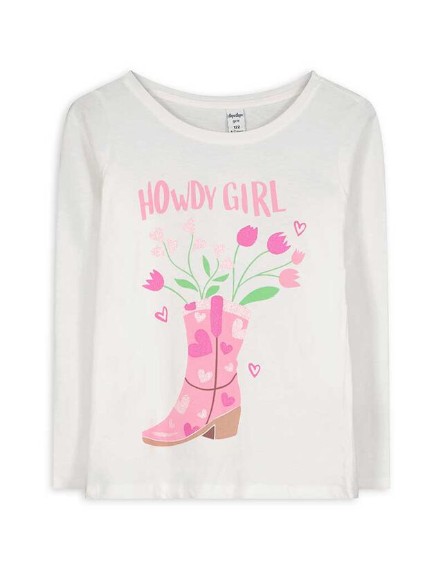 Hosszú ujjú felső - Pamut - vilagos szurke