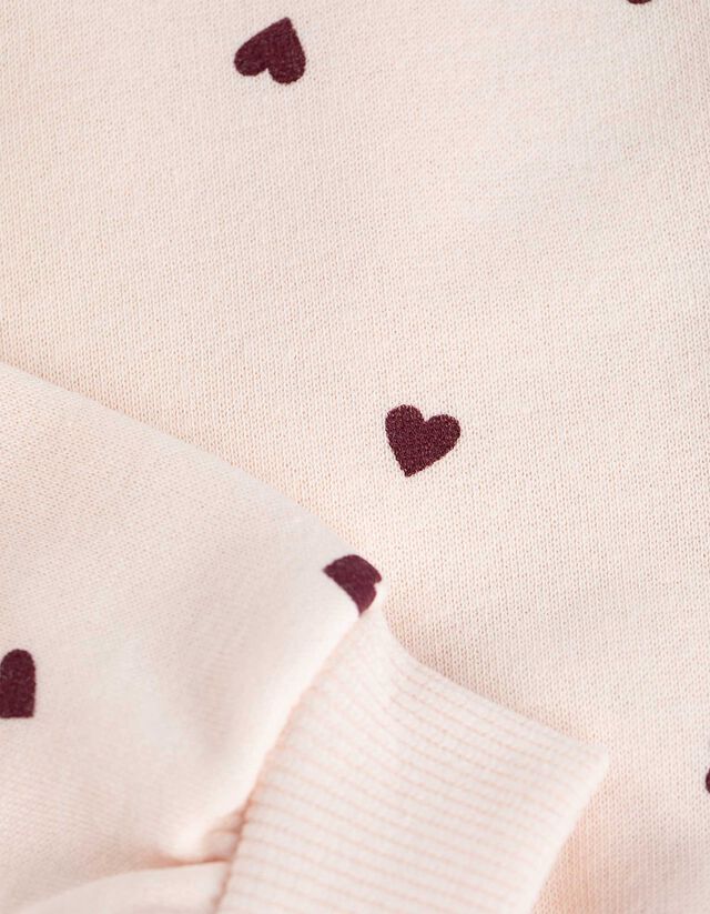 Melegítőfelső - Elszórt nyomott minta - rozsaszin