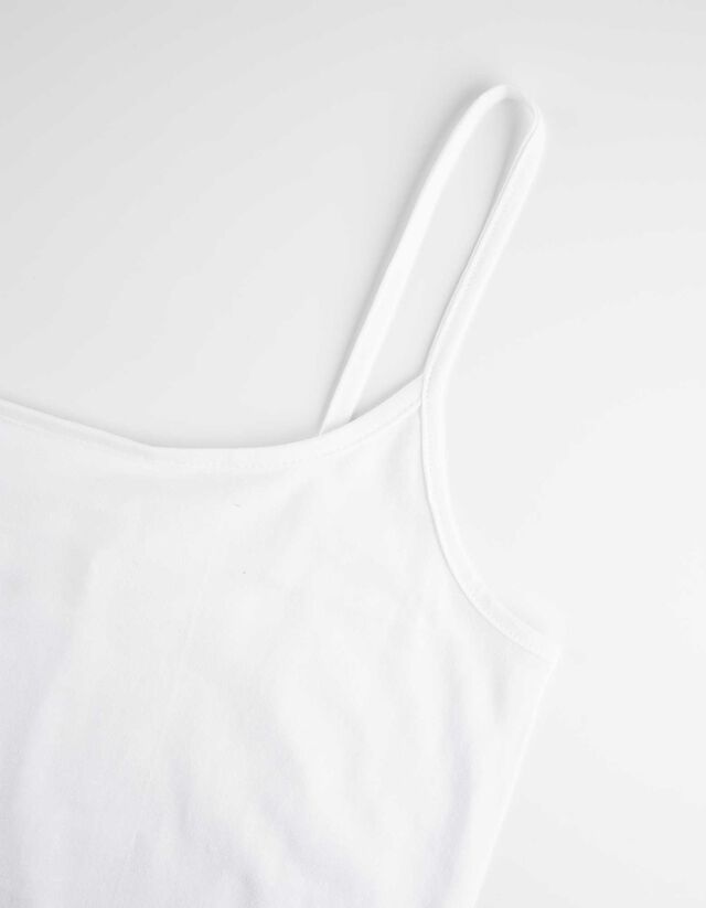 Ujjatlan felső - Spagettipántos - vilagos szurke