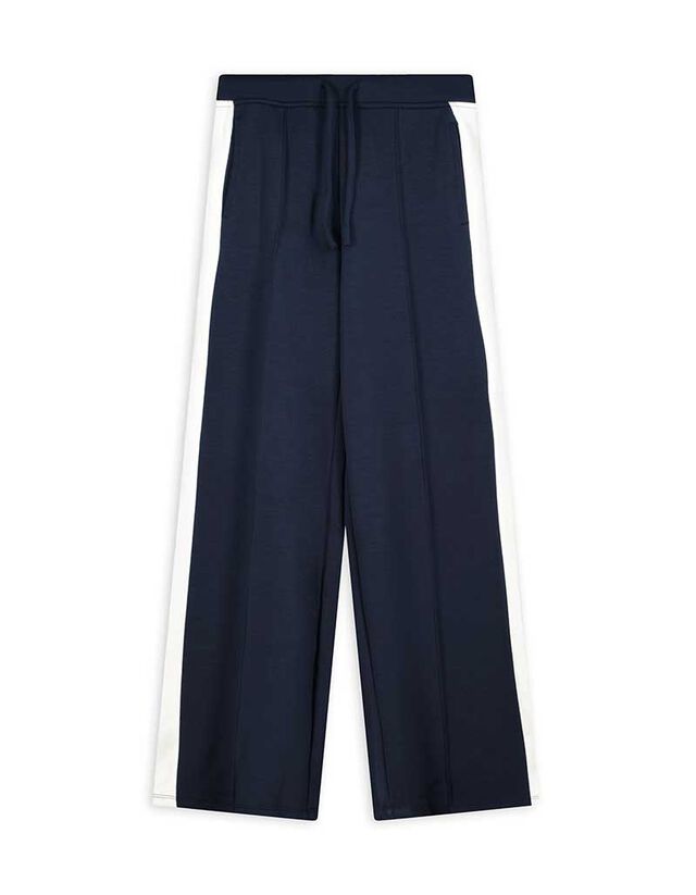 Nadrág - Eltérő színű csíkkal - fekete