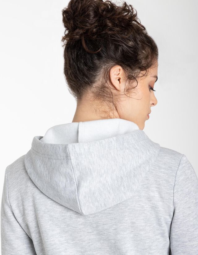 Cipzáros melegítőfelső - Kapucni - szürke