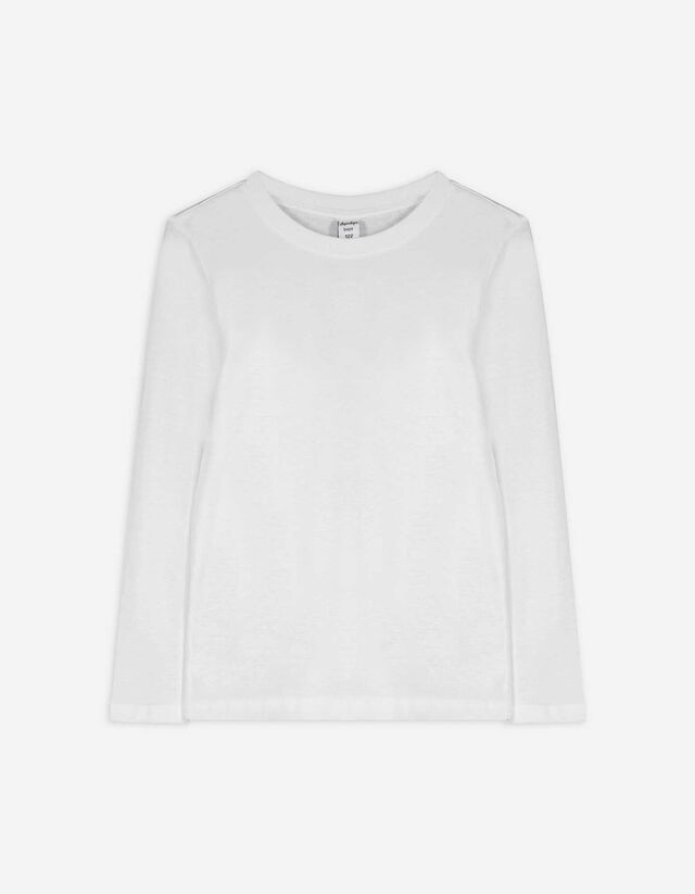 Hosszú ujjú felső - Egyszínű - feher