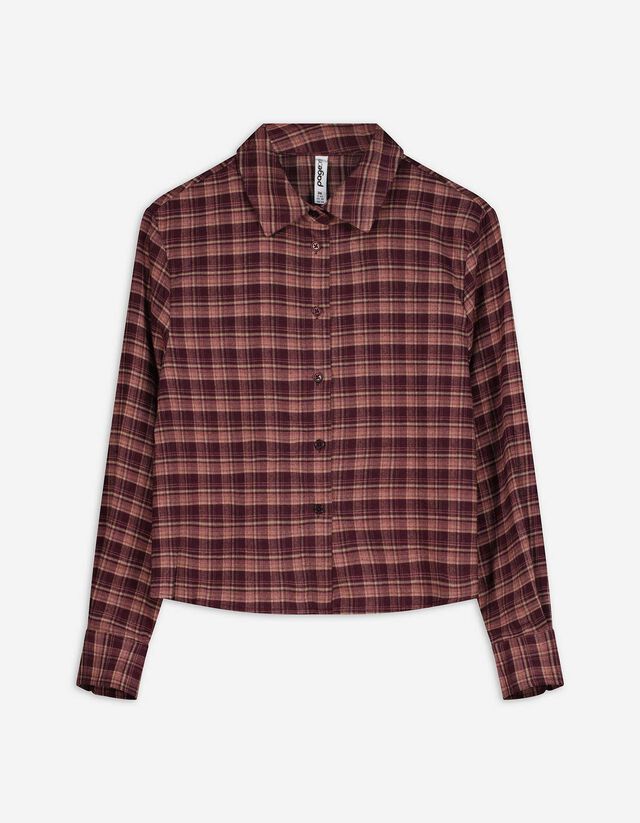 Blúz - Kockás - bézs