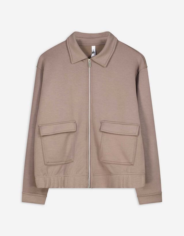 Cipzáros melegítőfelső - Cipzáros - barna