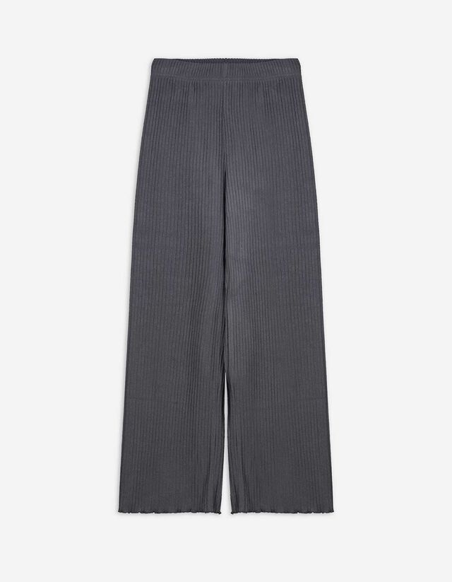 Culotte nadrág - Bordázott - sötétszürke