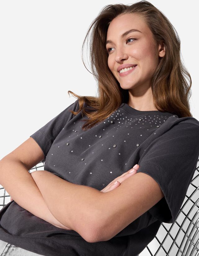 Póló - Alkalmazás - sötétszürke