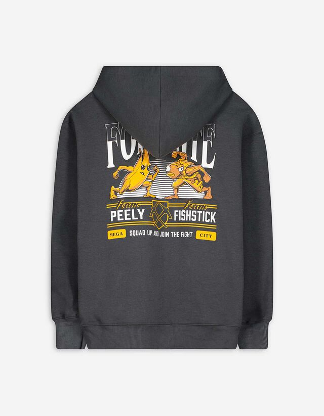 Kapucnis felső - Fortnite - sötétszürke