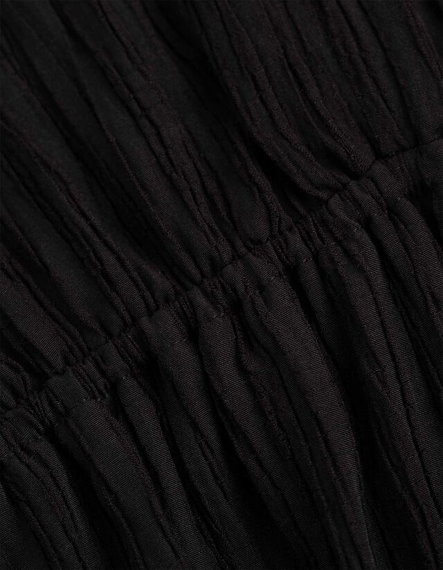 A-vonalú ruha - V-kivágás - fekete