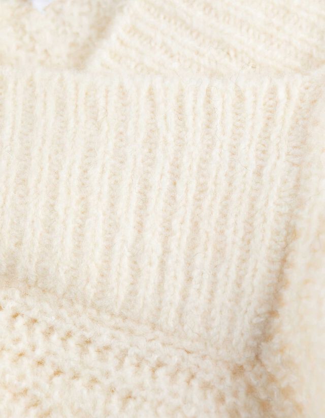 Pulóver - V-kivágás - rozsaszin