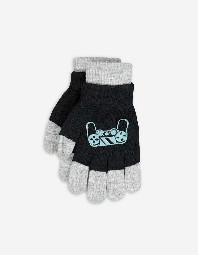 Kesztyű - Nyomott minta - szürke