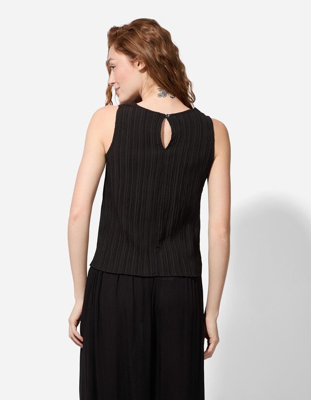 Ujjatlan felső - fekete