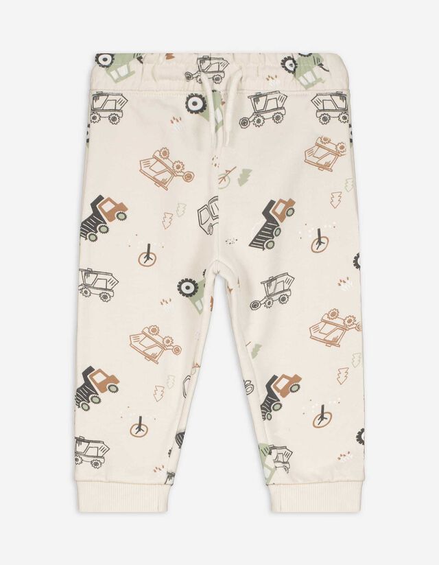 Szabadidőnadrág - Elszórt nyomott minta - feher