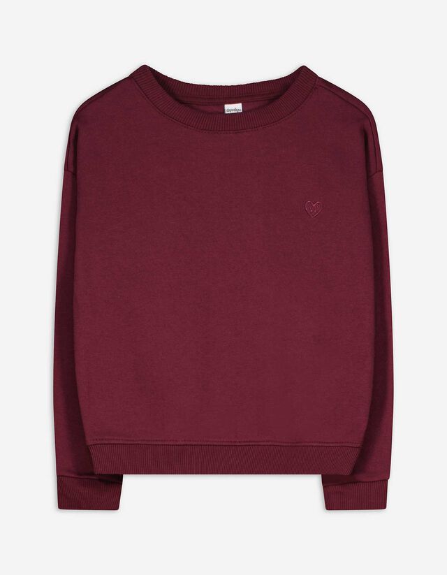 Melegítőfelső - Hímzésekkel - mélyvörös