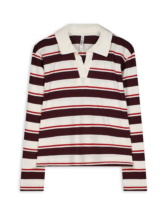 Hosszú ujjú póló - Csíkos - feher