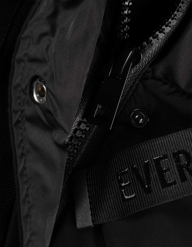 Steppelt kabát - Állítható derék - fekete