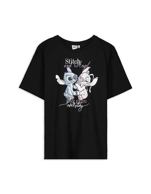 Póló - Lilo és Stitch - fekete