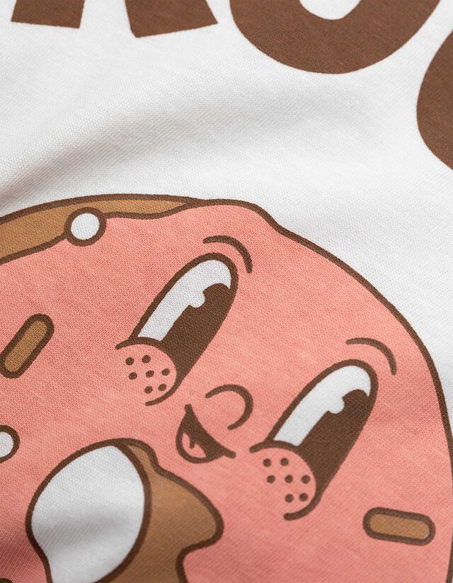 Póló - Hátul nyomtatott minta - feher