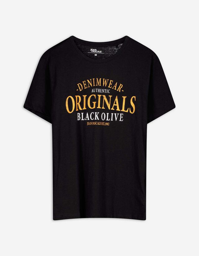 Póló - Nyomott minta - sárga