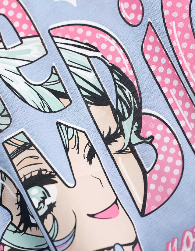 Hosszú ujjú felső - Elülső nyomtatás - pink