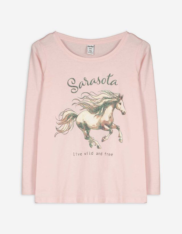 Hosszú ujjú felső - Pamut - vilagos szurke