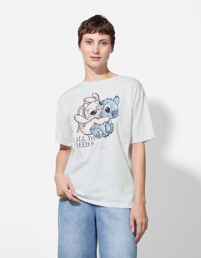 Póló - Lilo és Stitch - fekete