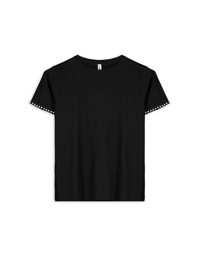 Póló - Gyöngyökkel díszítve - vilagos zold