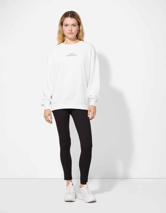 Melegítőfelső - Hátul nyomtatott minta - sötétzöld