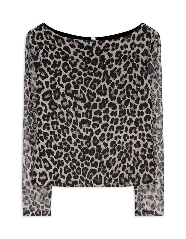 Hosszú ujjú felső - Necc - vilagos szurke