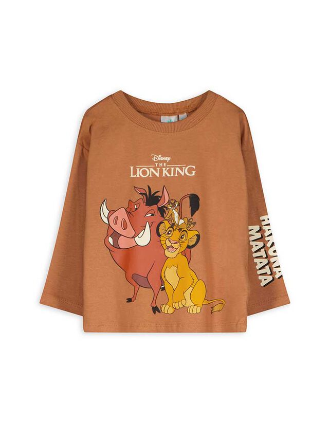 Hosszú ujjú felső - Oroszlánkirály - világos barna