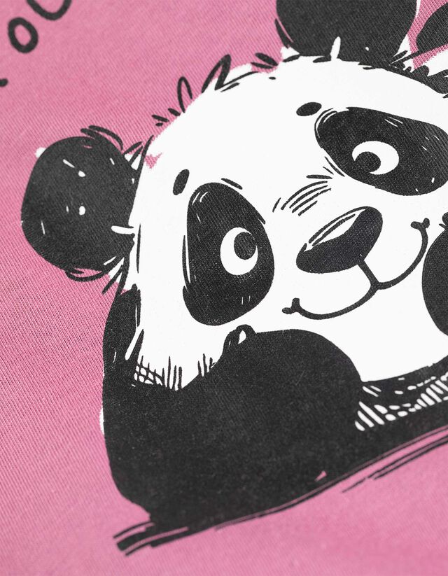 Hosszú ujjú felső - Elülső nyomtatás - pink