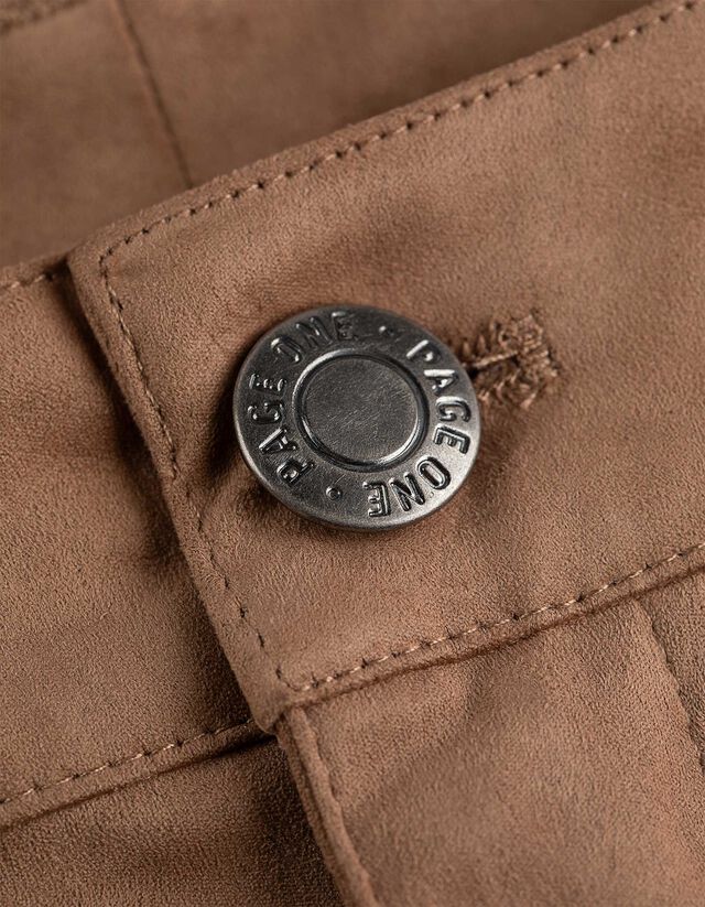 Nadrág - Enyhén bővülő fazon - sötétbarna