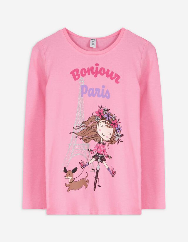 Hosszú ujjú felső - Pamut - vilagos szurke