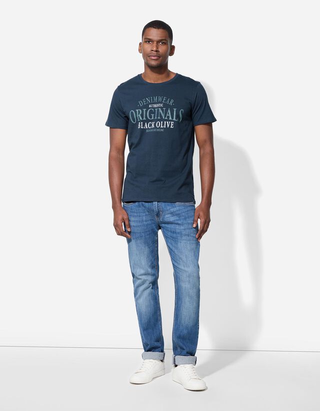 Póló - Nyomott minta - sárga