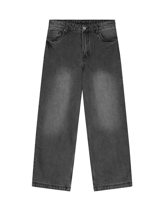 Farmernadrág - Bő fazon - fekete