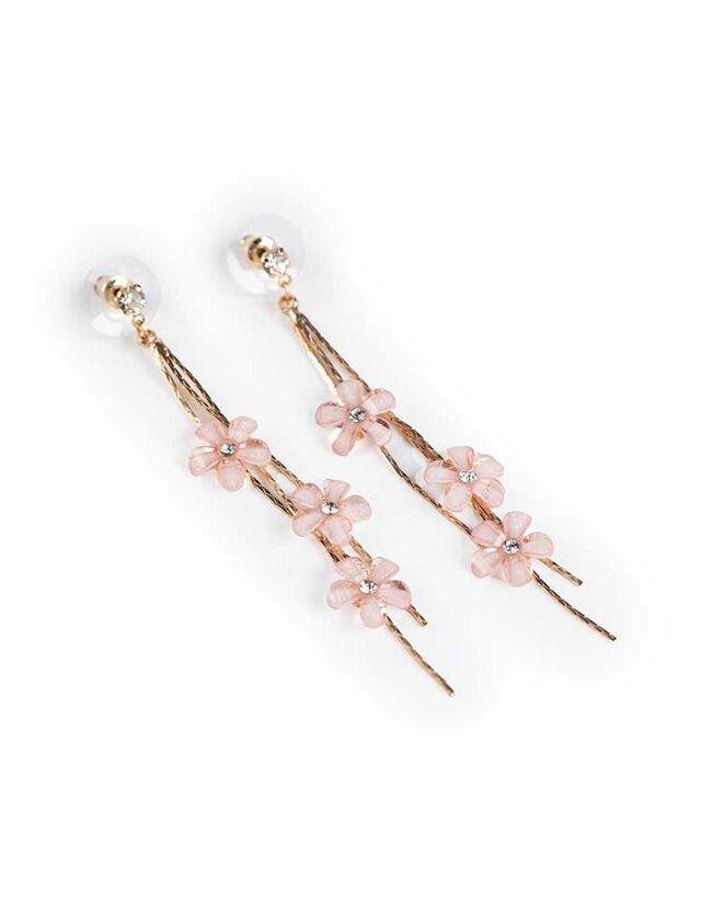 fülbevaló - Strasszokkal - arany