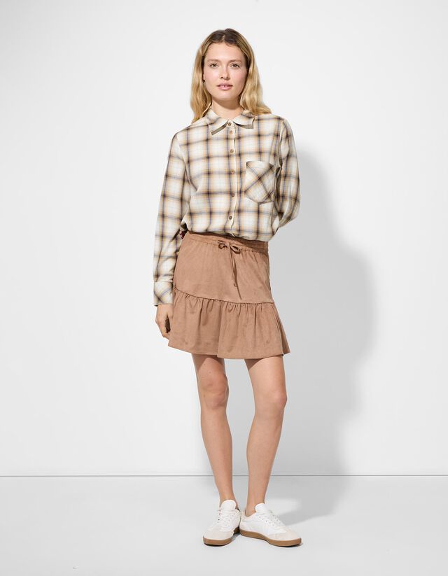 Blúz - Kockás - sotetkek