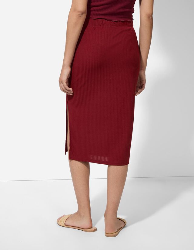 Szoknya - Bordázott - feher