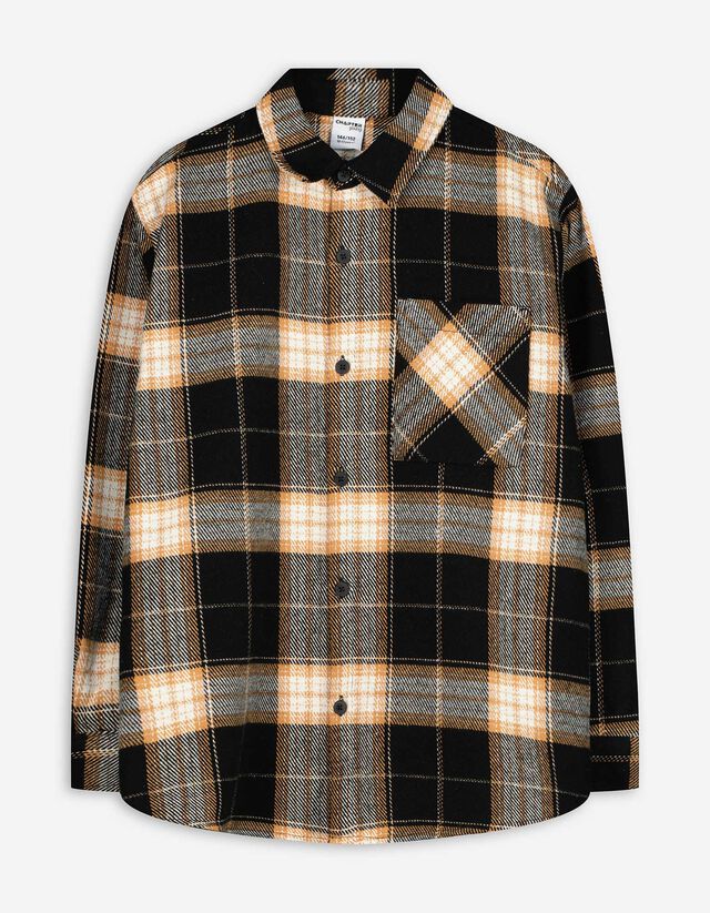 Férfi ing - Mellzsebes - fekete