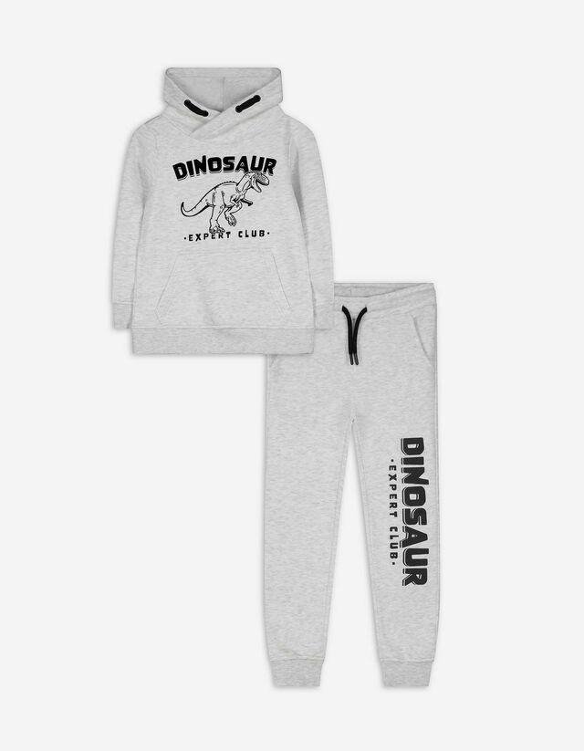 Sweatshirt és nadrág szett - Nyomott minta - vilagos szurke