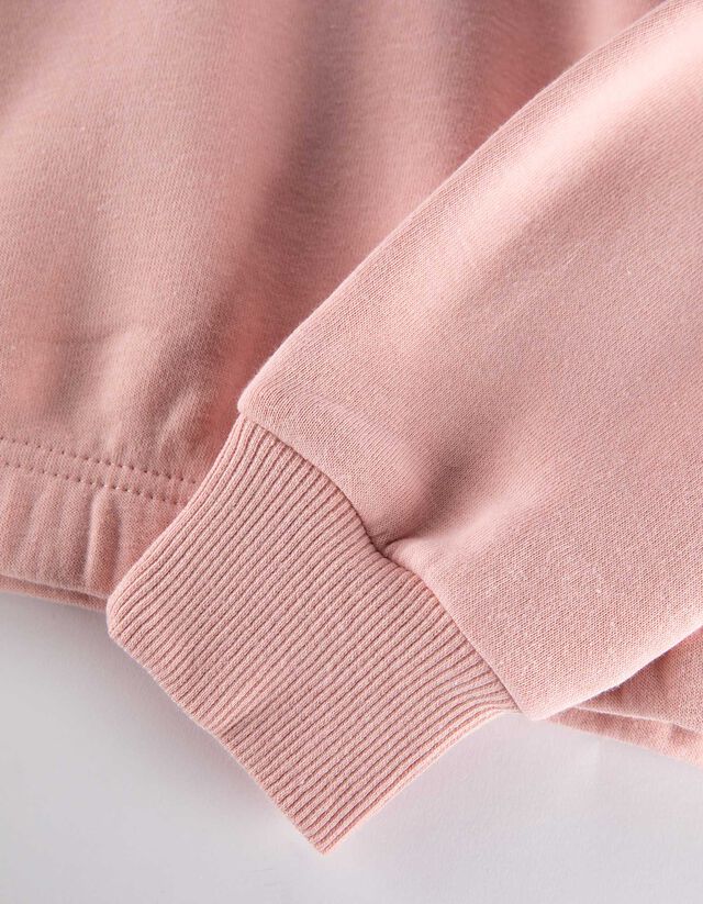 Pulóver - Hímzésekkel - rozsaszin