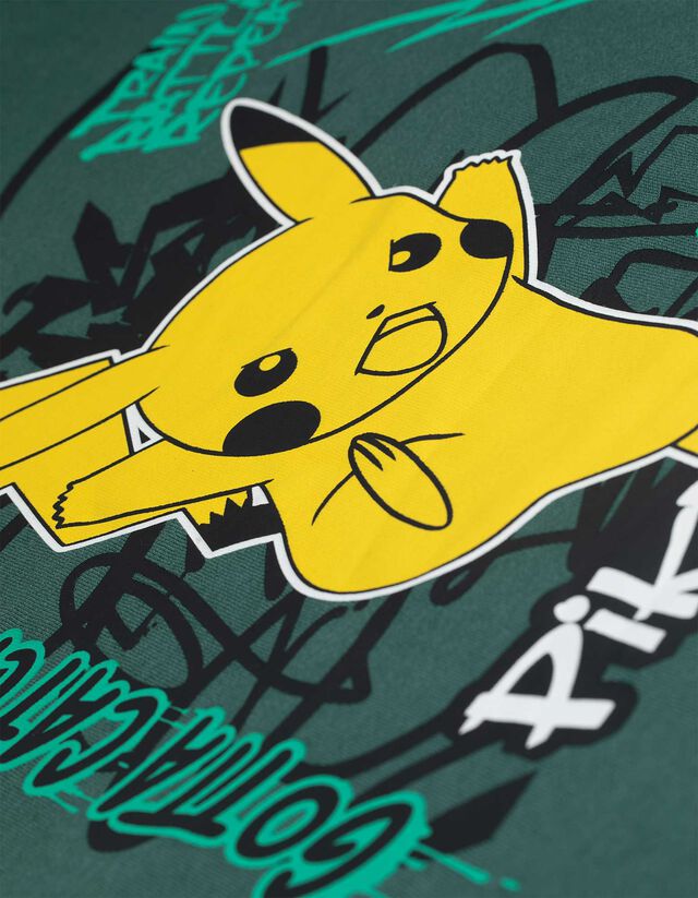 Kapucnis felső - Pokémon - sötétzöld