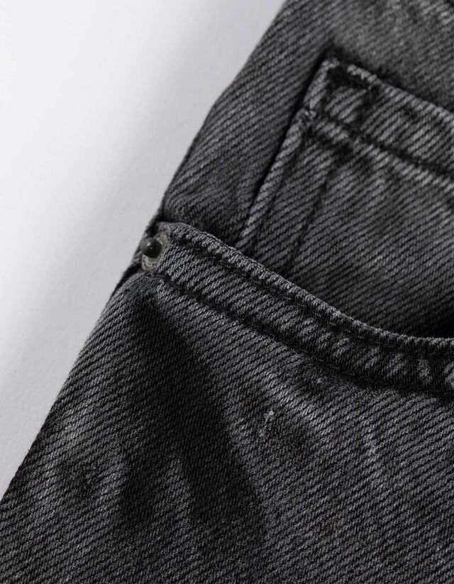 Farmernadrág - Bő fazon - fekete