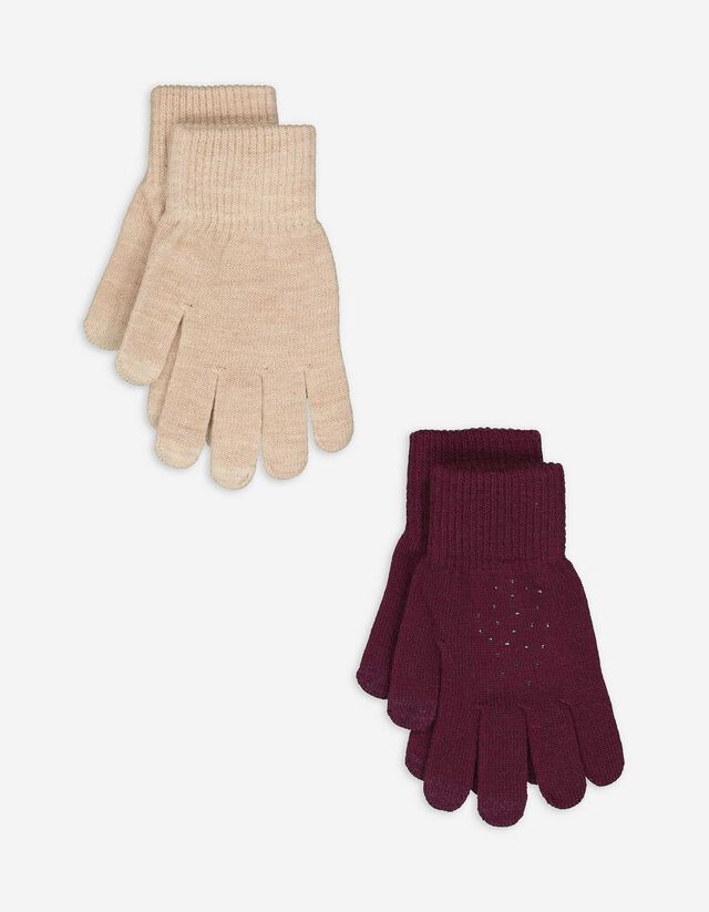 Kesztyű - 2 darabos csomag - feher