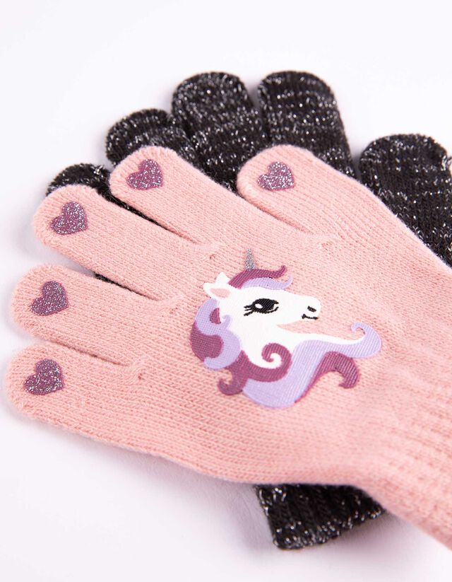 Kesztyű - 2 darabos csomag - rozsaszin