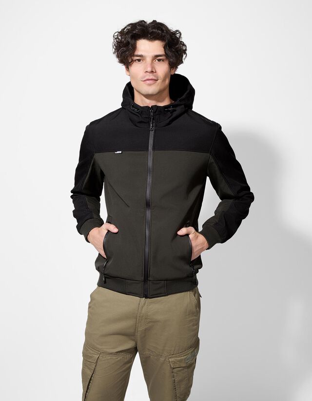 Széldzseki - Softshell - sötétszürke