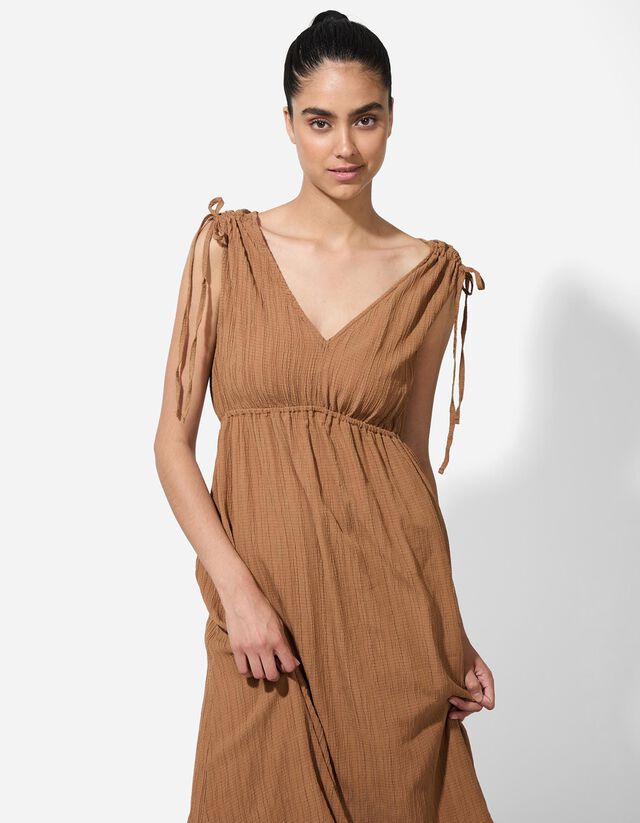 A-vonalú ruha - V-kivágás - fekete