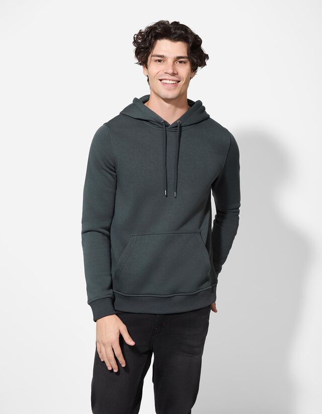 Kapucnis felső - Pamut keverék - sotetkek